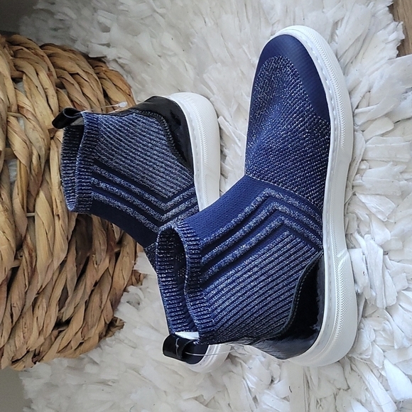 Johnston and Murphy flex sock high top slipon sneakers - Picture 7 of 7